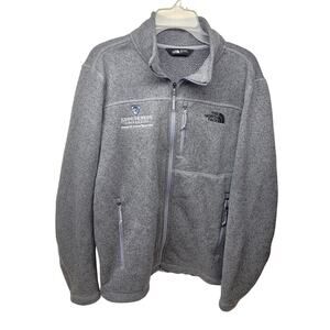 The North Face Gray Fleece L Johns Hopkins University Animal Research Jacket
